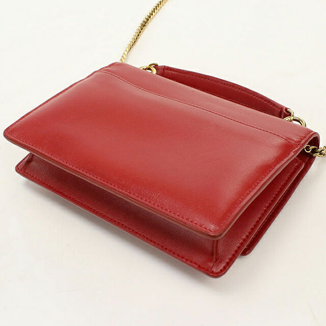 中古 サンローラン ショルダーバッグ レディース ブランド SAINT LAURENT チェーン 533026 レッド USDSL114057011