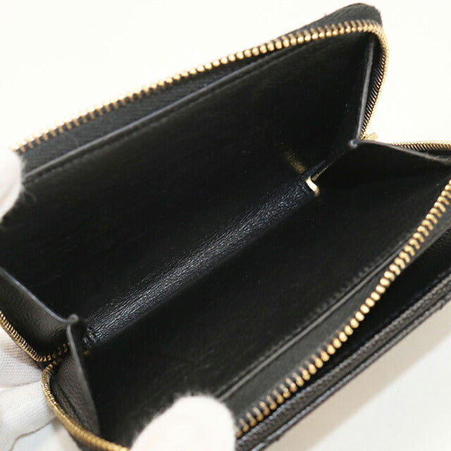 中古 サンローラン 二つ折り財布 二折財布 レディース ブランド SAINT LAURENT カサンドラ バイフォールド ウォレット レザー 403723 USDSL114134011