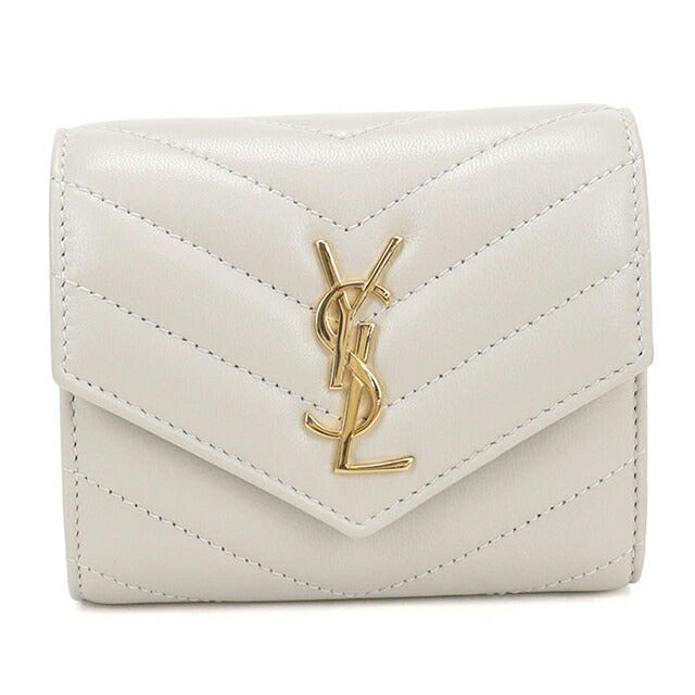 中古 サンローラン 三つ折り財布 三折財布 レディース ブランド SAINT LAURENT カサンドラ マルチフォールドウォレット レザー 692061 USDSL114171011