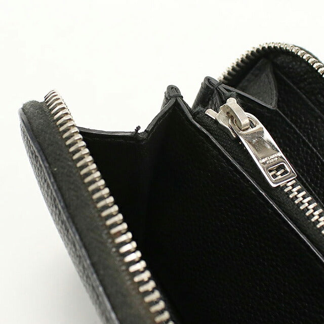 中古 サンローラン 長財布ラウンドファスナー メンズ ブランド SAINT LAURENT クラシック ジップアラウンドウォレット 414680 ブラック USDSL114797011