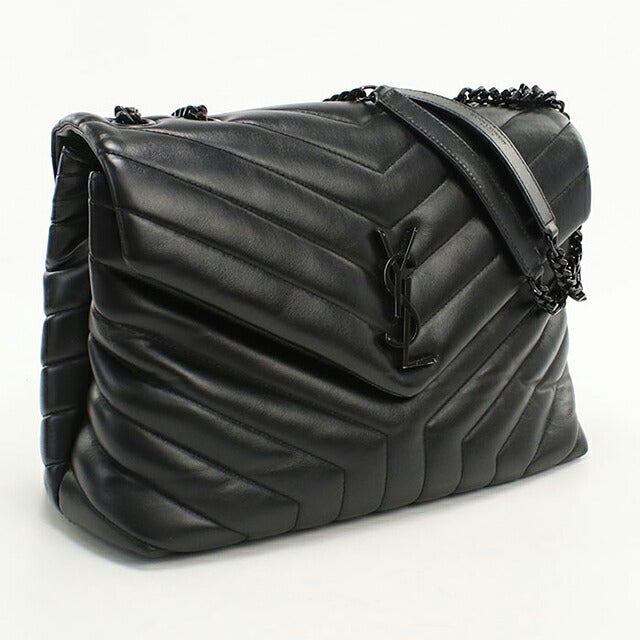 中古 サンローラン ショルダーバッグ レディース ブランド SAINT LAURENT カサンドラ チェーンショルダーバッグ 574946 ブラック USDSL115600011