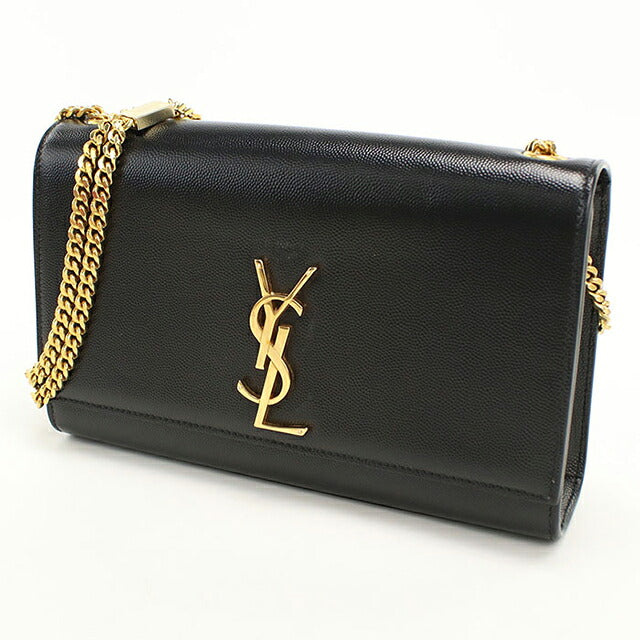 中古 サンローラン ショルダーバッグ レディース ブランド SAINT LAURENT ケイトミディアム レザー 364021 ブラック USDSL116080011