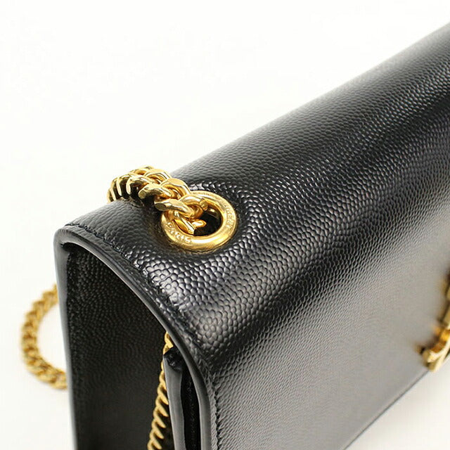 中古 サンローラン ショルダーバッグ レディース ブランド SAINT LAURENT ケイトミディアム レザー 364021 ブラック USDSL116080011