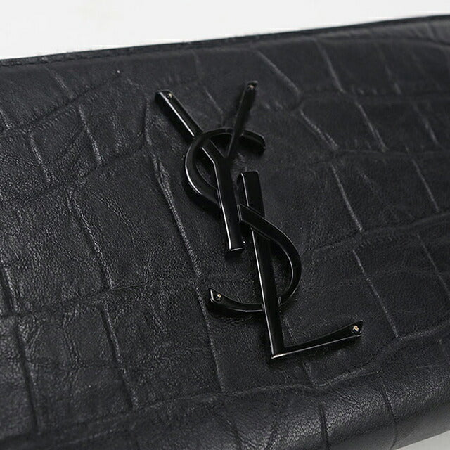 中古 サンローラン 長財布ラウンドファスナー レディース ブランド SAINT LAURENT フルジップウォレット 617415 ブラック USDSL116248011