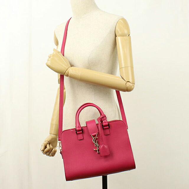 二手 Saint Laurent 手提包女装品牌 SAINT LAURENT Baby Monogram Cabas 2WAY 568853 粉色 USDSL118881011