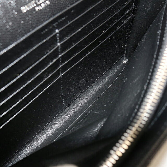 中古 サンローラン チェーンウォレット レディース ブランド SAINT LAURENT カサンドラ クラシック 377828 ブラック USDSL119866011