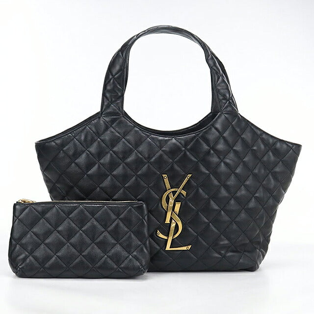 Used Saint Laurent tote bag ladies brand SAINT LAURENT Icar medium 858191 black USDSL120735011