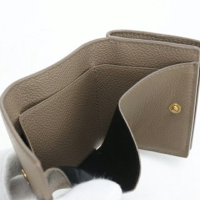 Used Saint Laurent Trifold Wallet Trifold Wallet Compact Ladies Brand SAINT LAURENT YSL Line Origami Tiny Wallet 669959 Brown USDSL120793011
