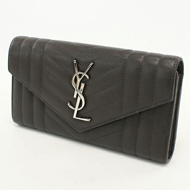 Used Saint Laurent Long Wallet Bifold Women&