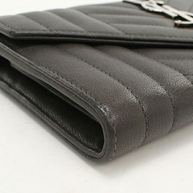 Used Saint Laurent Long Wallet Bifold Women&