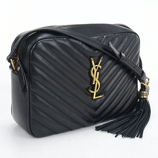 二手 Saint Laurent 斜挎单肩包女装品牌 SAINT LAURENT Lou 相机包皮革 612544 黑色 USDSL121110011