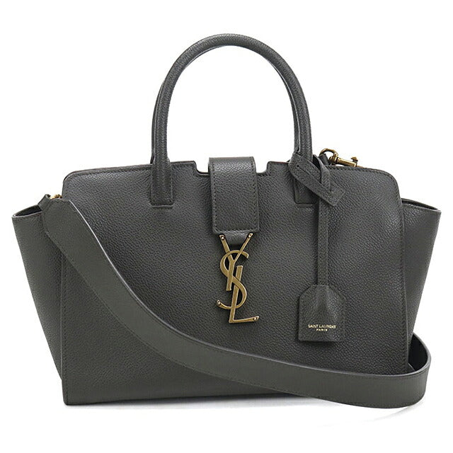 二手 Saint Laurent 手提包女装品牌 SAINT LAURENT Downtown Cabas 2WAY 635346 灰色 USDSL121538011