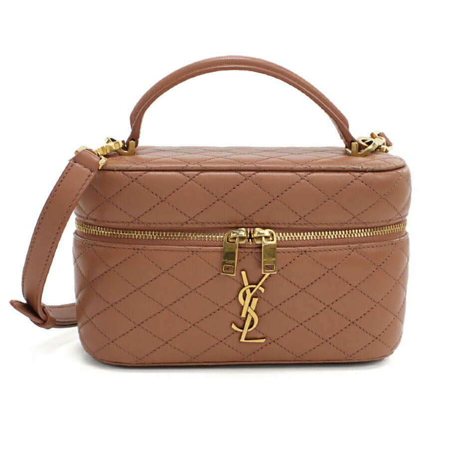 中古 サンローラン 斜め掛け ショルダーバッグ レディース ブランド SAINT LAURENT ギャビー バニティバッグ レザー 766731 ピンク バッグ USDSL95276011