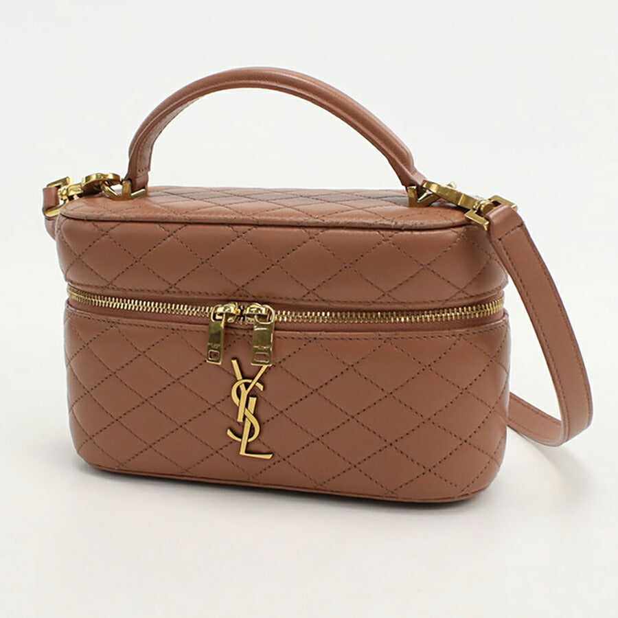 中古 サンローラン 斜め掛け ショルダーバッグ レディース ブランド SAINT LAURENT ギャビー バニティバッグ レザー 766731 ピンク バッグ USDSL95276011