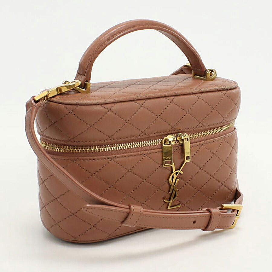 中古 サンローラン 斜め掛け ショルダーバッグ レディース ブランド SAINT LAURENT ギャビー バニティバッグ レザー 766731 ピンク バッグ USDSL95276011