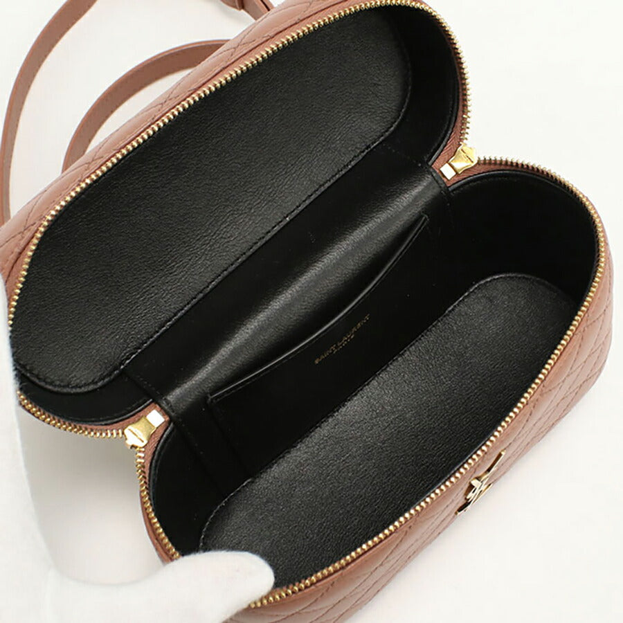 中古 サンローラン 斜め掛け ショルダーバッグ レディース ブランド SAINT LAURENT ギャビー バニティバッグ レザー 766731 ピンク バッグ USDSL95276011