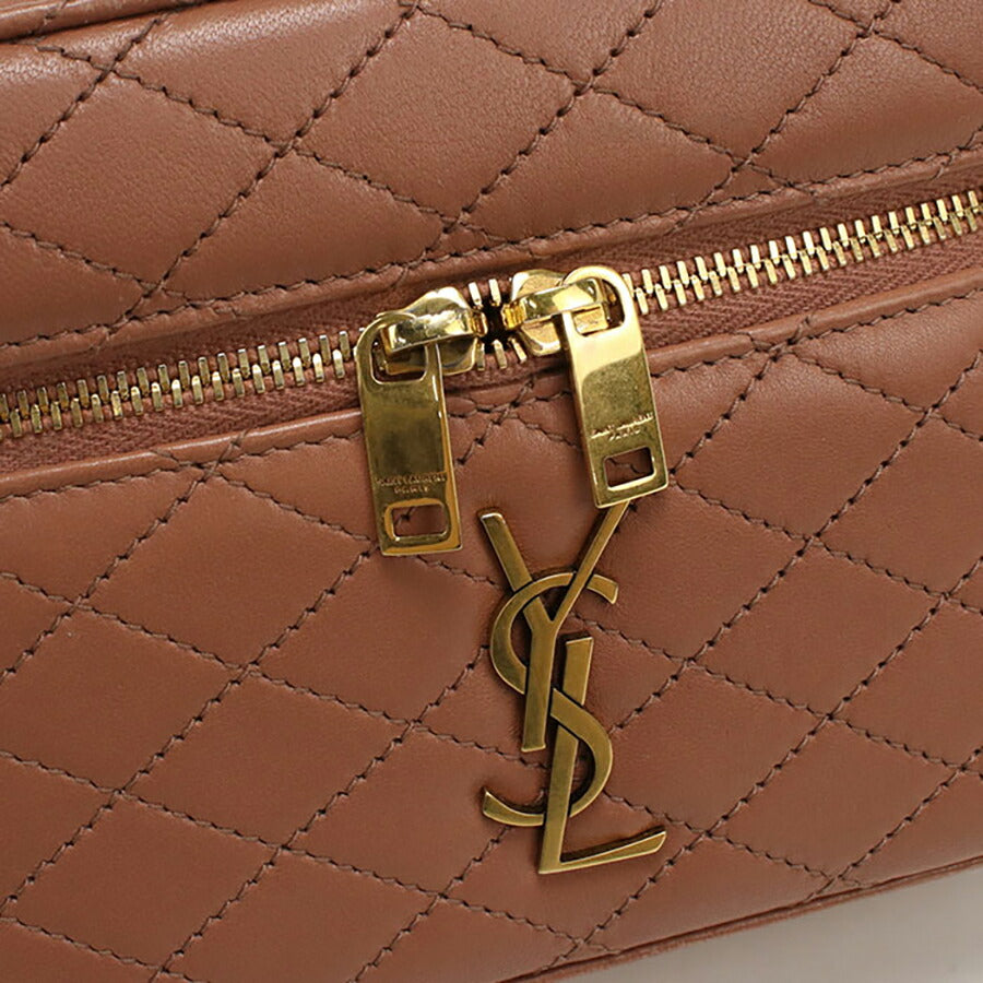 中古 サンローラン 斜め掛け ショルダーバッグ レディース ブランド SAINT LAURENT ギャビー バニティバッグ レザー 766731 ピンク バッグ USDSL95276011