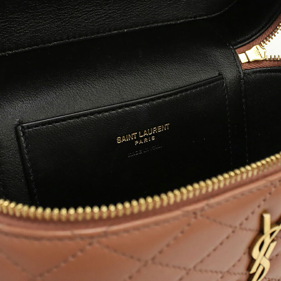 中古 サンローラン 斜め掛け ショルダーバッグ レディース ブランド SAINT LAURENT ギャビー バニティバッグ レザー 766731 ピンク バッグ USDSL95276011
