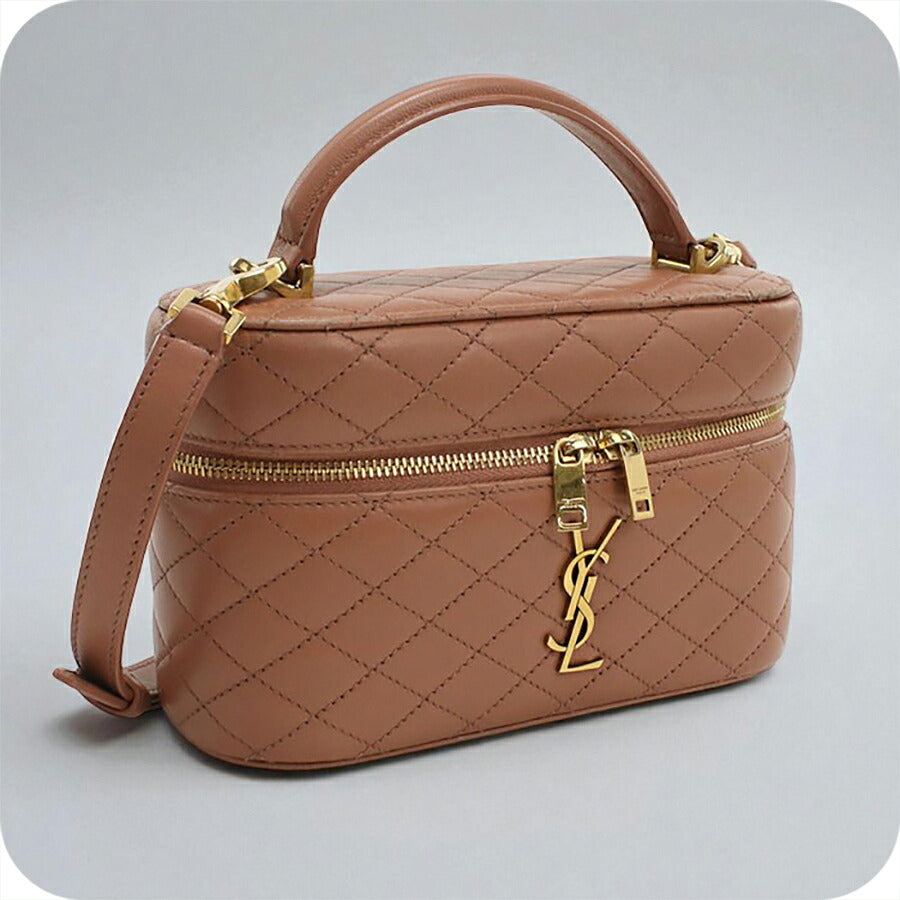 中古 サンローラン 斜め掛け ショルダーバッグ レディース ブランド SAINT LAURENT ギャビー バニティバッグ レザー 766731 ピンク バッグ USDSL95276011