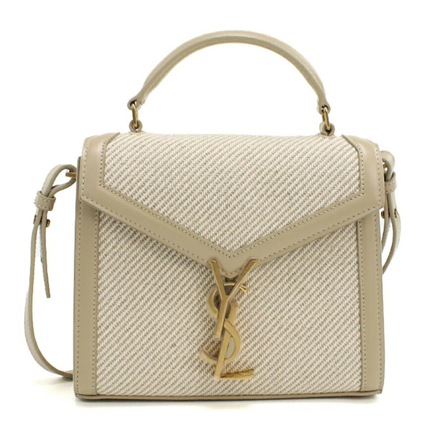 中古 サンローラン ハンドバッグ レディース ブランド SAINT LAURENT カサンドラ 2WAY レザー 623930 ベージュ バッグ USDSL95784011