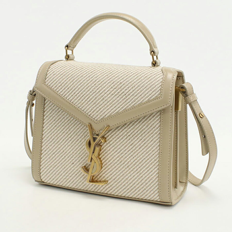 中古 サンローラン ハンドバッグ レディース ブランド SAINT LAURENT カサンドラ 2WAY レザー 623930 ベージュ バッグ USDSL95784011