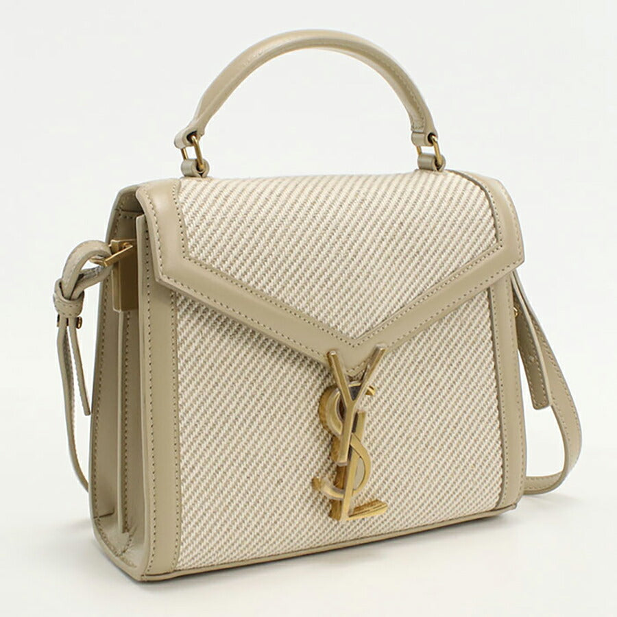 中古 サンローラン ハンドバッグ レディース ブランド SAINT LAURENT カサンドラ 2WAY レザー 623930 ベージュ バッグ USDSL95784011