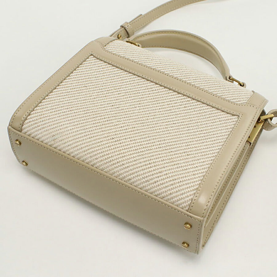 中古 サンローラン ハンドバッグ レディース ブランド SAINT LAURENT カサンドラ 2WAY レザー 623930 ベージュ バッグ USDSL95784011