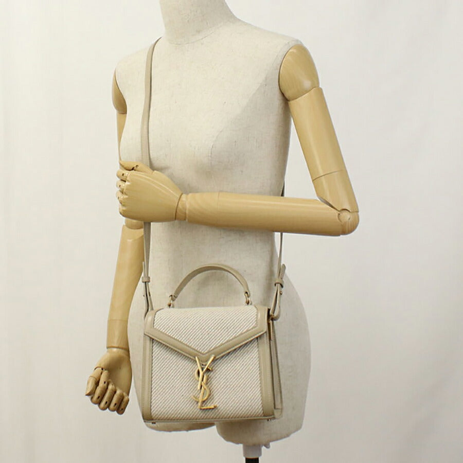 中古 サンローラン ハンドバッグ レディース ブランド SAINT LAURENT カサンドラ 2WAY レザー 623930 ベージュ バッグ USDSL95784011