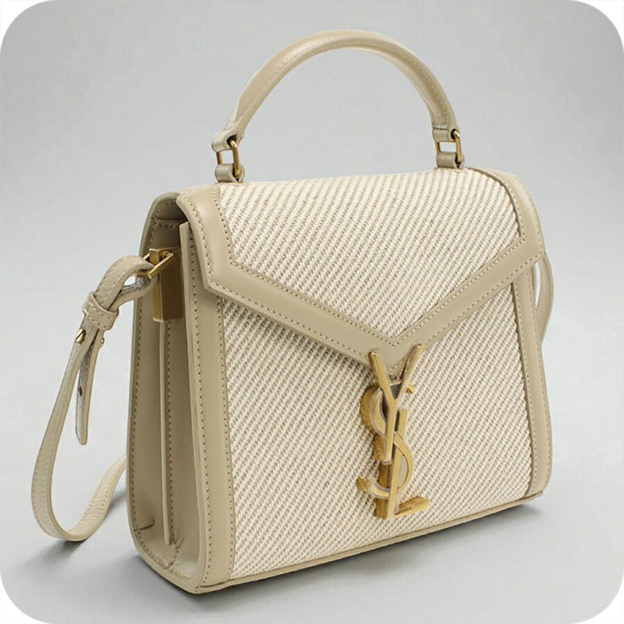 中古 サンローラン ハンドバッグ レディース ブランド SAINT LAURENT カサンドラ 2WAY レザー 623930 ベージュ バッグ USDSL95784011