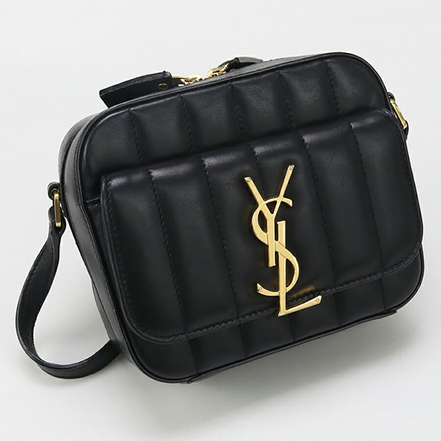 中古 サンローラン 斜め掛け ショルダーバッグ レディース ブランド SAINT LAURENT ショルダーバッグ レザー 554075 ブラック バッグ USDSL95800011