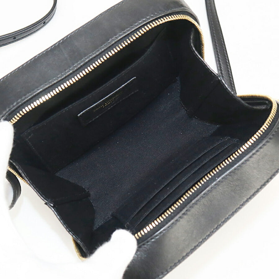 中古 サンローラン 斜め掛け ショルダーバッグ レディース ブランド SAINT LAURENT ショルダーバッグ レザー 554075 ブラック バッグ USDSL95800011