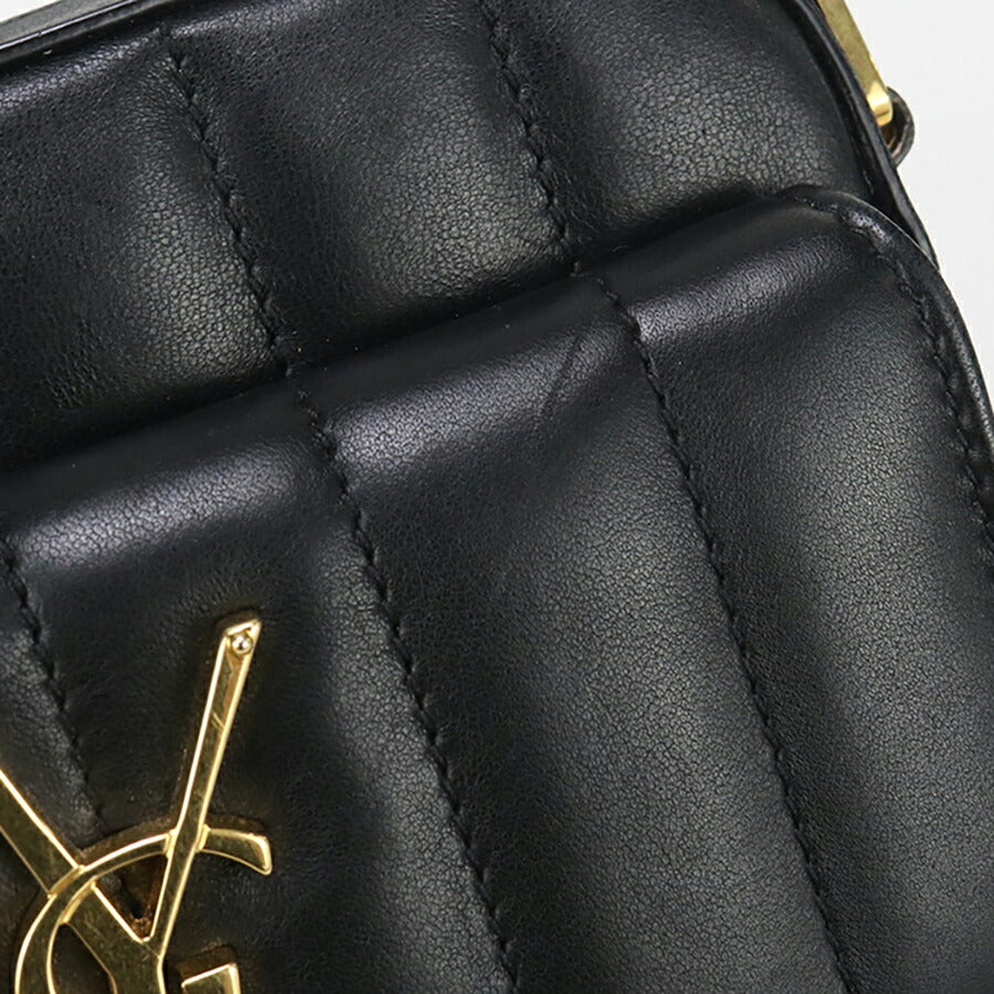 中古 サンローラン 斜め掛け ショルダーバッグ レディース ブランド SAINT LAURENT ショルダーバッグ レザー 554075 ブラック バッグ USDSL95800011