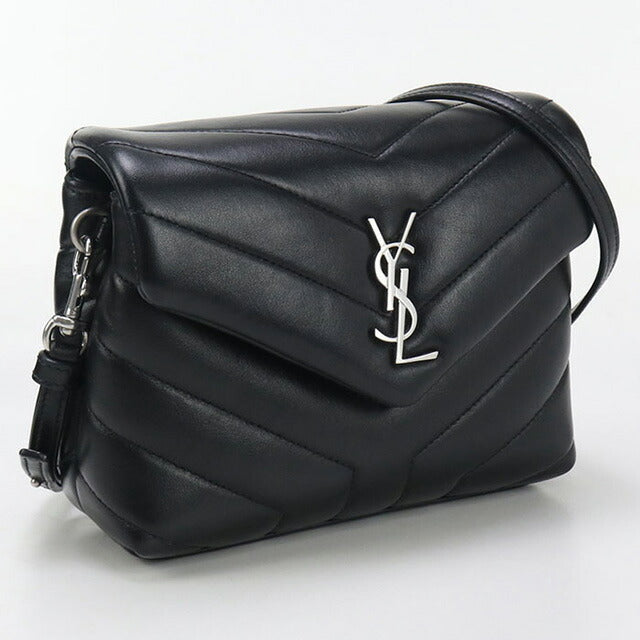 中古 サンローラン 斜め掛け ショルダーバッグ レディース ブランド SAINT LAURENT ルル 467072 ブラック バッグ USDSL95821011