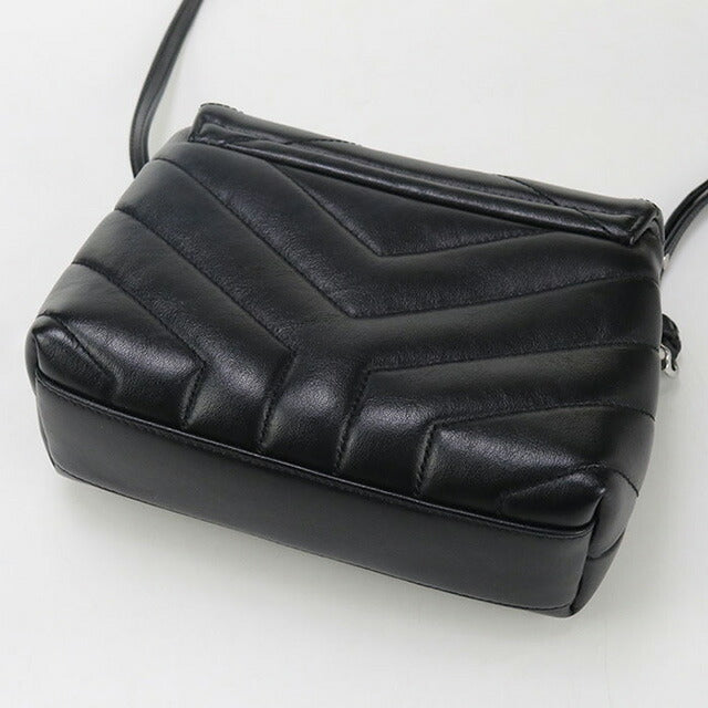 中古 サンローラン 斜め掛け ショルダーバッグ レディース ブランド SAINT LAURENT ルル 467072 ブラック バッグ USDSL95821011