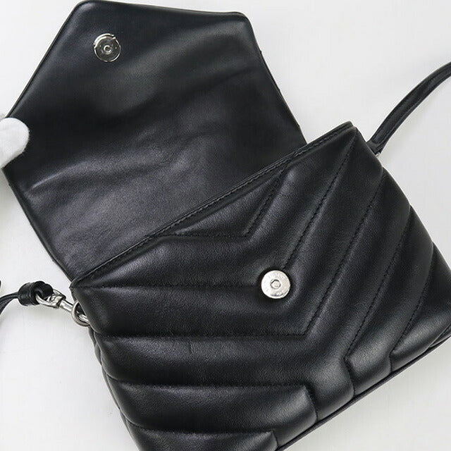 使用的Saint Laurent Crossbody肩带为女性品牌SAINT LAURENT LULU 467072黑色包USDSL95821011