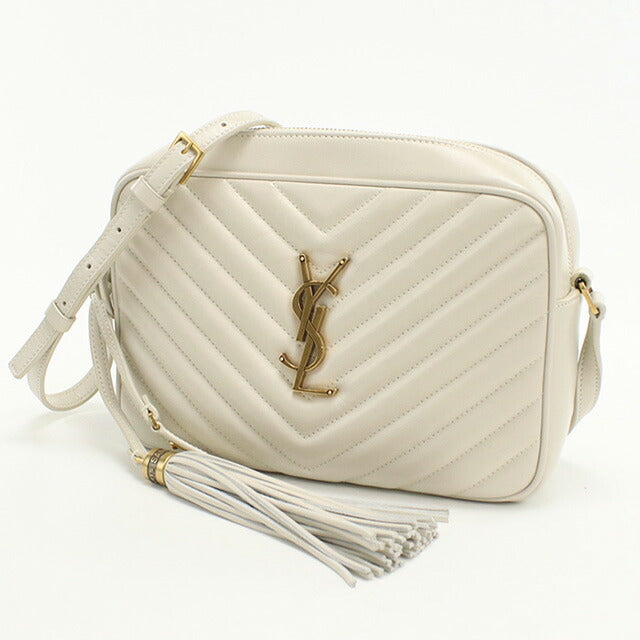 中古 サンローラン 斜め掛け ショルダーバッグ レディース ブランド SAINT LAURENT ルー 574494 ホワイト バッグ USDSL96465011