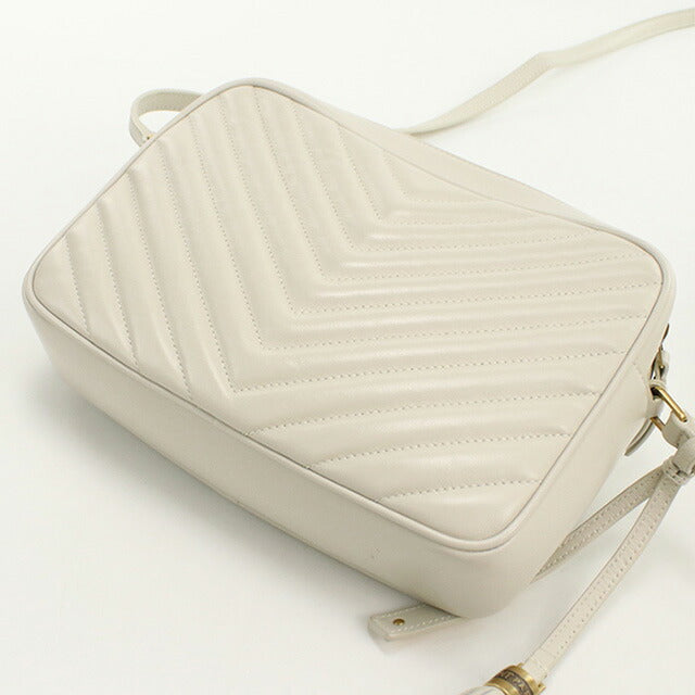 中古 サンローラン 斜め掛け ショルダーバッグ レディース ブランド SAINT LAURENT ルー 574494 ホワイト バッグ USDSL96465011