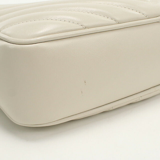 中古 サンローラン 斜め掛け ショルダーバッグ レディース ブランド SAINT LAURENT ルー 574494 ホワイト バッグ USDSL96465011