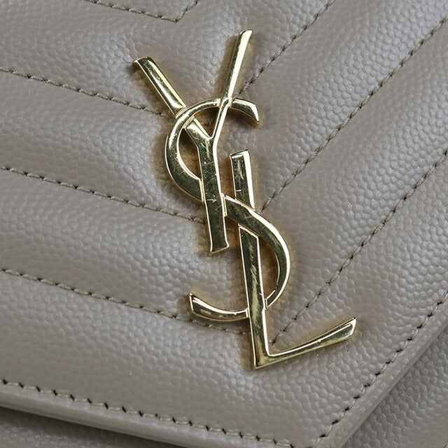 中古 サンローラン チェーンウォレット レディース ブランド SAINT LAURENT カサンドラ エンベロープ チェーンウォレット レザー 742920 USDSL96713011