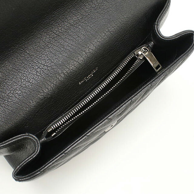 中古 サンローラン ハンドバッグ レディース ブランド SAINT LAURENT モノグラムカレッジ 2WAYハンドバッグ レザー 487213 ブラック バッグ USDSL96854011