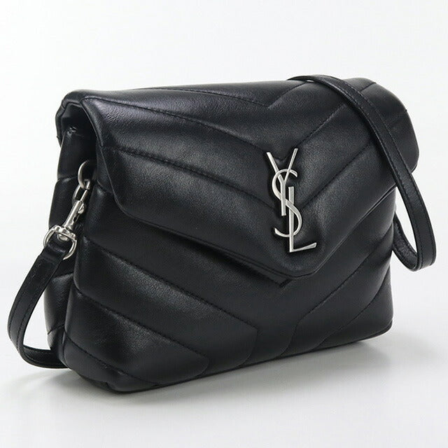 使用的Saint Laurent Crossbody肩带,用于女性品牌Saint Laurent Lulu皮革630951黑色包USDSL96855011