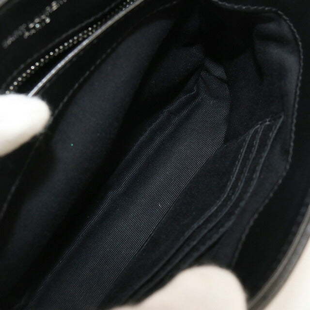 使用的Saint Laurent Crossbody肩带,用于女性品牌Saint Laurent Lulu皮革630951黑色包USDSL96855011