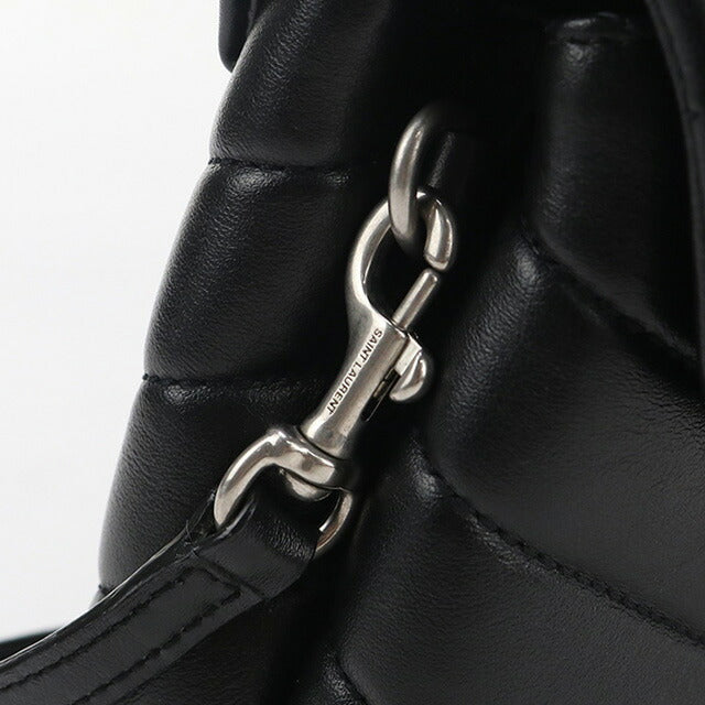 使用的Saint Laurent Crossbody肩带,用于女性品牌Saint Laurent Lulu皮革630951黑色包USDSL96855011