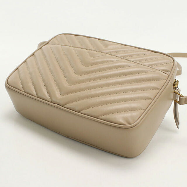 中古 サンローラン 斜め掛け ショルダーバッグ レディース ブランド SAINT LAURENT ルー カメラバッグ 761554 ベージュ バッグ USDSL97459011