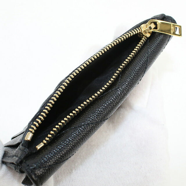 中古 サンローラン カードケース レディース ブランド SAINT LAURENT モノグラム フラグメント フラップ レザー 612808 ブラック 財布 USDSL97884011