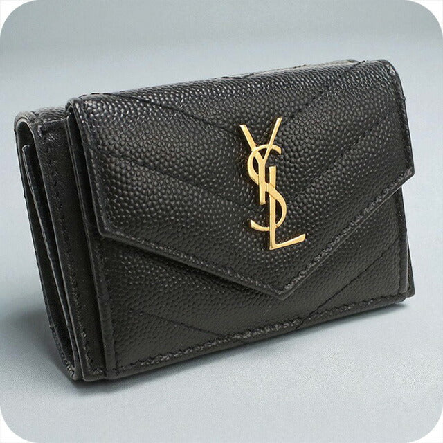 中古 サンローラン 三折財布 レディース ブランド SAINT LAURENT