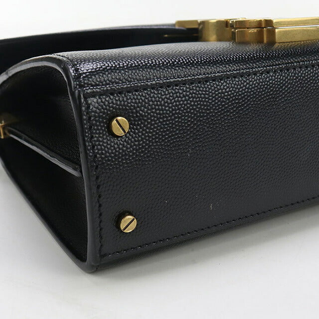 中古 サンローラン ハンドバッグ レディース ブランド SAINT LAURENT カサンドラ トップハンドル 623930 ブラック バッグ USDSL98017011