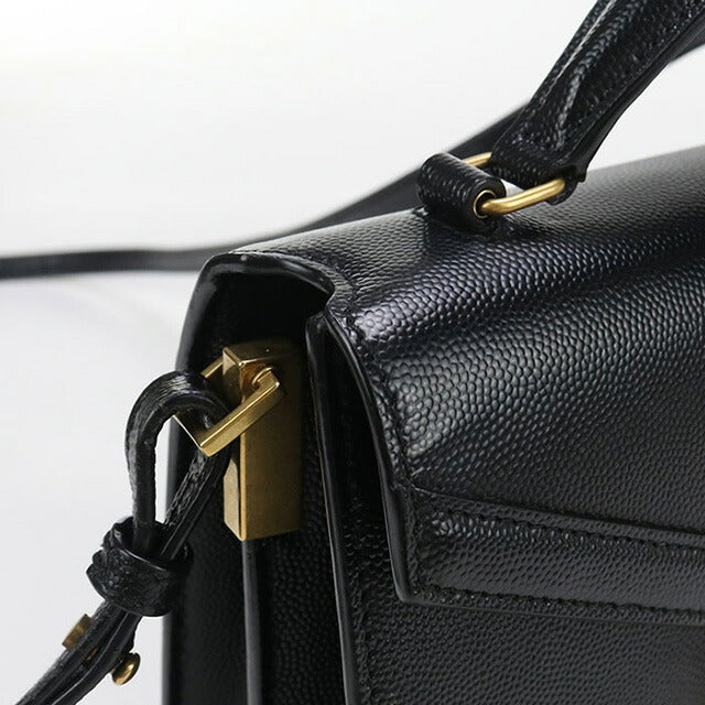 中古 サンローラン ハンドバッグ レディース ブランド SAINT LAURENT カサンドラ トップハンドル 623930 ブラック バッグ USDSL98017011