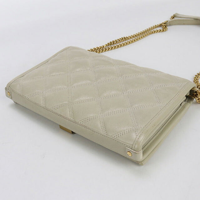 中古 サンローラン チェーンウォレット レディース ブランド SAINT LAURENT カサンドラ レザー 585031 財布 USDSL98061011