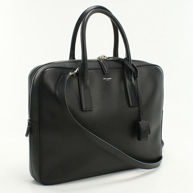 中古 サンローラン ブリーフケース メンズ ブランド SAINT LAURENT ミュージアム レザー 377865 ブラック バッグ USDSL98128011
